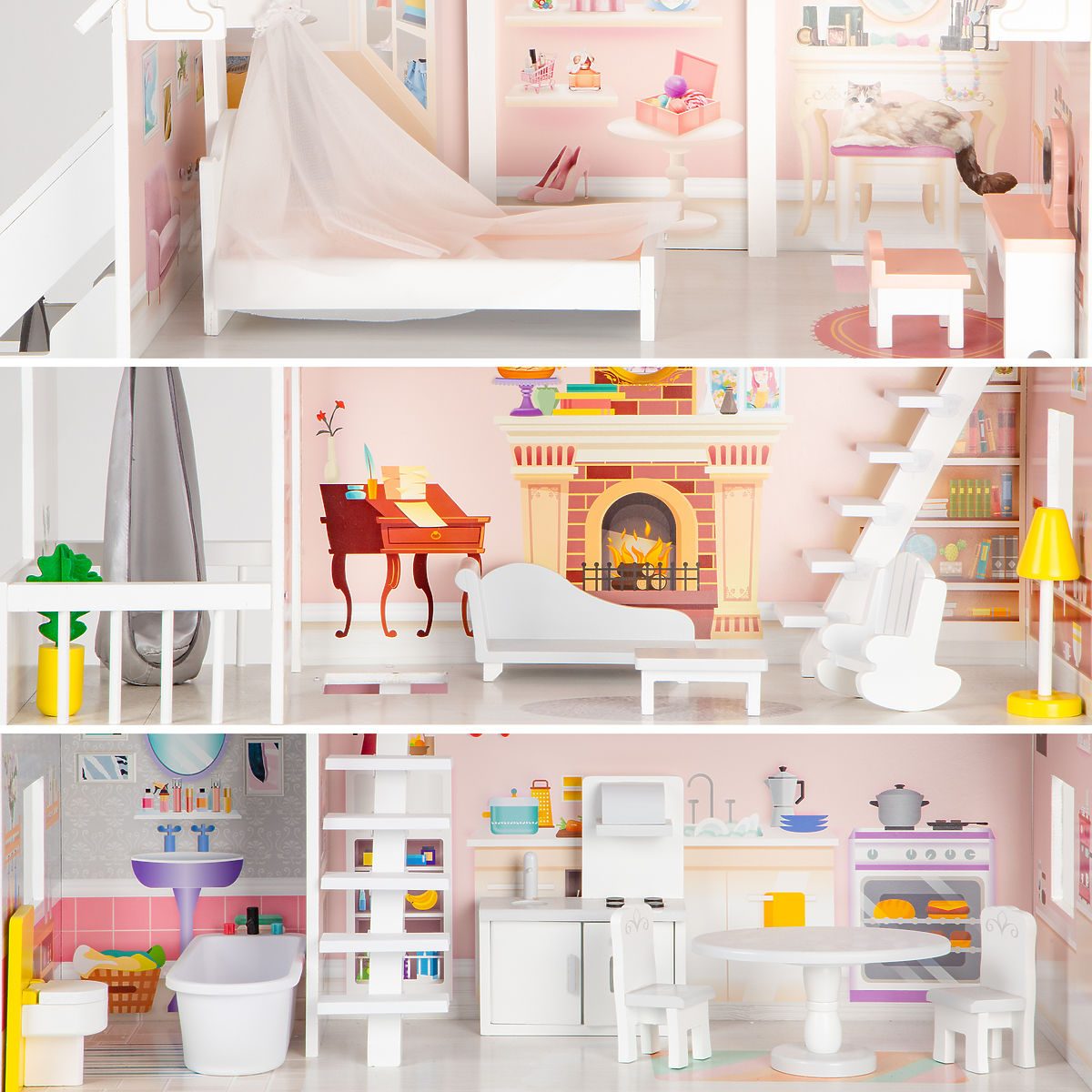 🎀 Poppenhuizen & -wagens