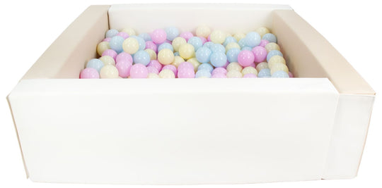 Square eco-leather ball pit with 300 balls, 5 elements