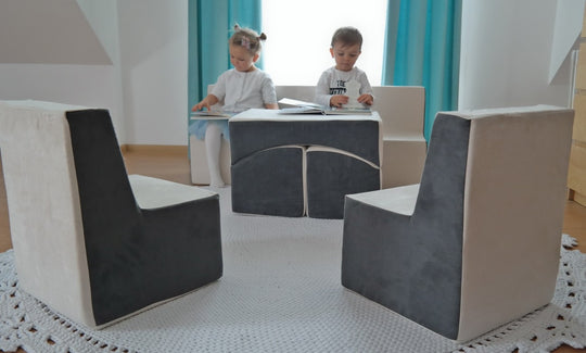 Soft Foam Furniture 4 psc set: 2x Chair+Sofa+Coach