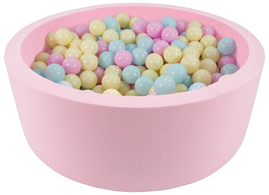 Soft Jersey ball pit with 300 balls, pink