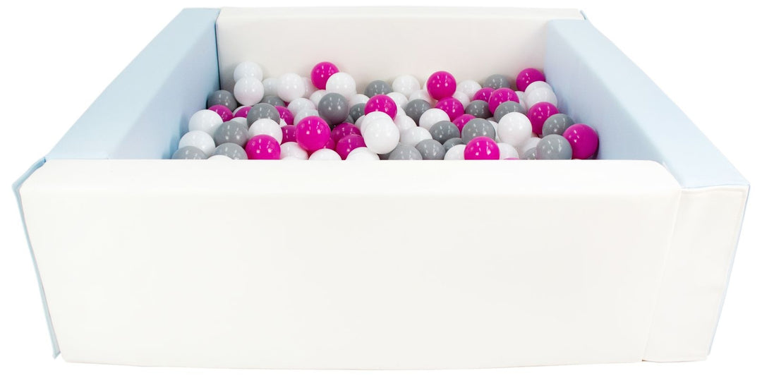 Square eco-leather ball pit with 200 balls, 5 elements