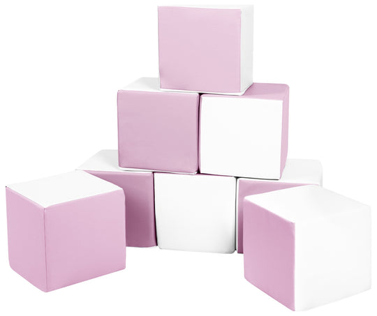 Soft Play Cubes, 8 building blocks for kids