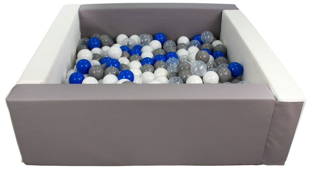 Square eco-leather ball pit with 200 balls, 5 elements