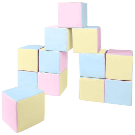 Soft Play Cubes, 12 building blocks for kids