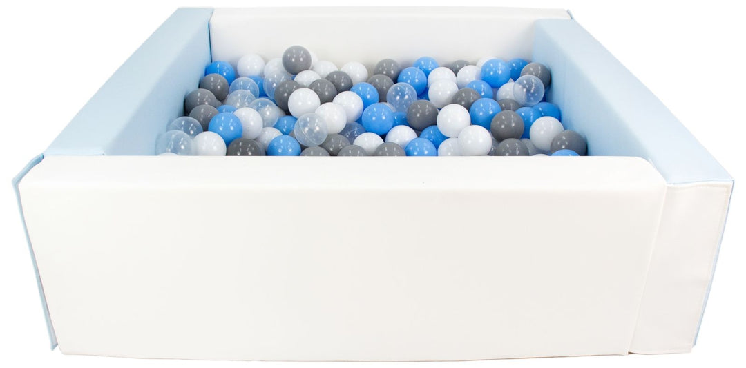 Square eco-leather ball pit with 300 balls, 5 elements