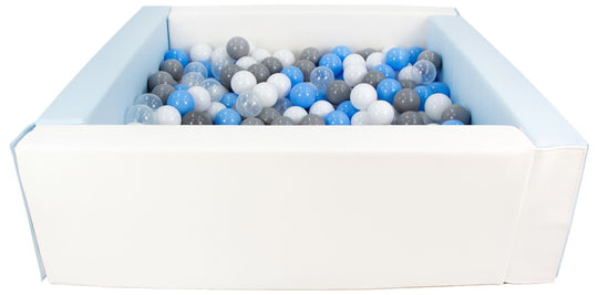 Square eco-leather ball pit with 300 balls, 5 elements