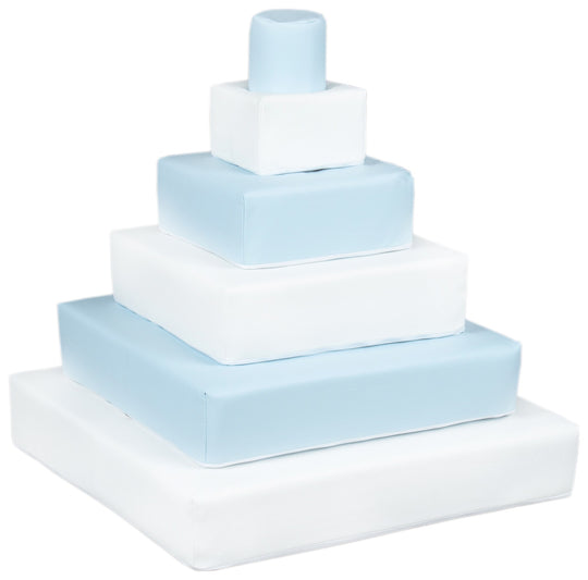 Pyramid set of 6 large foam blocks