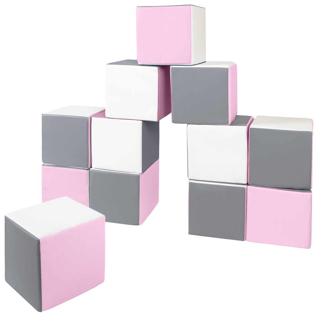 Soft Play Cubes, 12 building blocks for kids