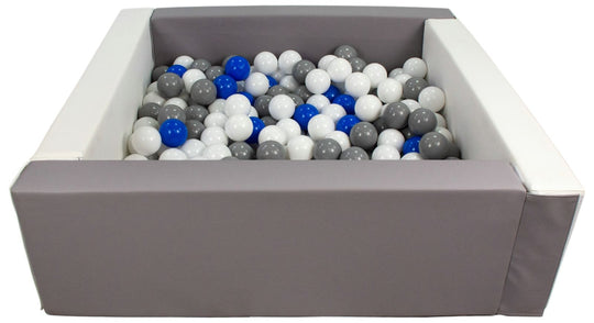 Square eco-leather ball pit with 300 balls, 5 elements