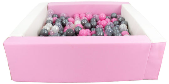 Square eco-leather ball pit with 300 balls, 5 elements