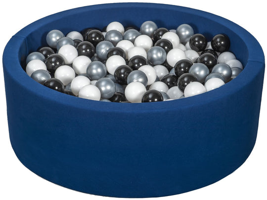 Soft Jersey ball pit with 450 balls, navy