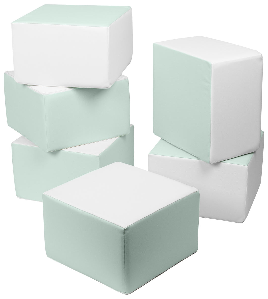 Cubes set of 6 large foam blocks