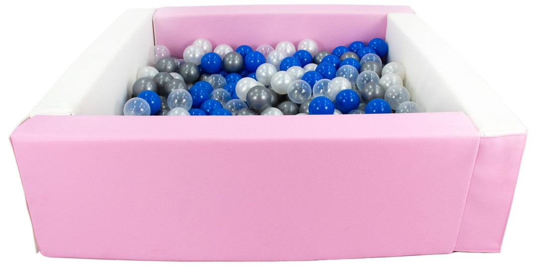 Square eco-leather ball pit with 300 balls, 5 elements
