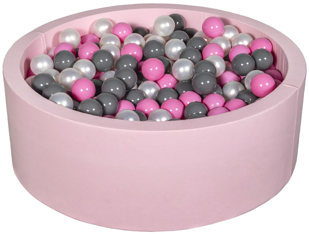 Soft Jersey ball pit with 450 balls, pink