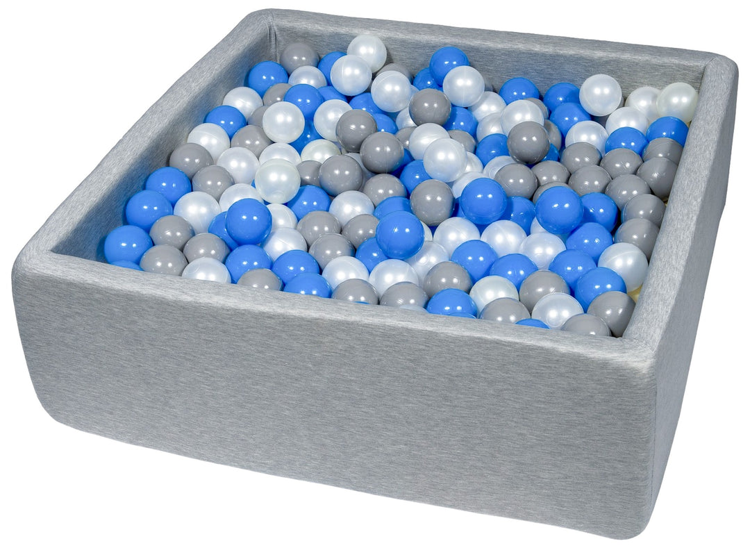 Soft Jersey ball pit with 450 balls, 90x90 cm