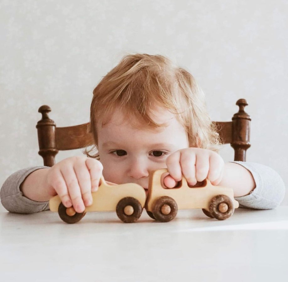 Houten auto - Retro