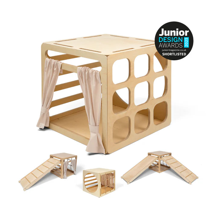 Ette Tete CUBITRI® Climbing Play Cube With Wooden Window