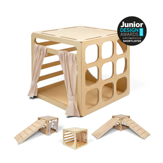 Ette Tete CUBITRI® Climbing Play Cube With Wooden Window