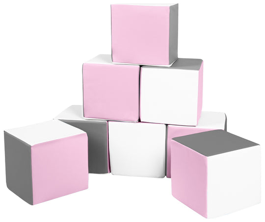 Soft Play Cubes, 8 building blocks for kids