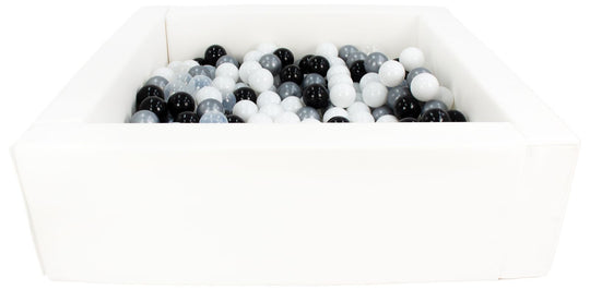Square eco-leather ball pit with 300 balls, 5 elements