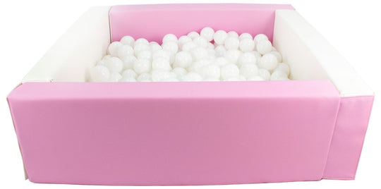 Square eco-leather ball pit with 300 balls, 5 elements