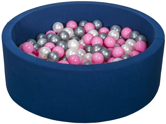 Soft Jersey ball pit with 200 balls, navy