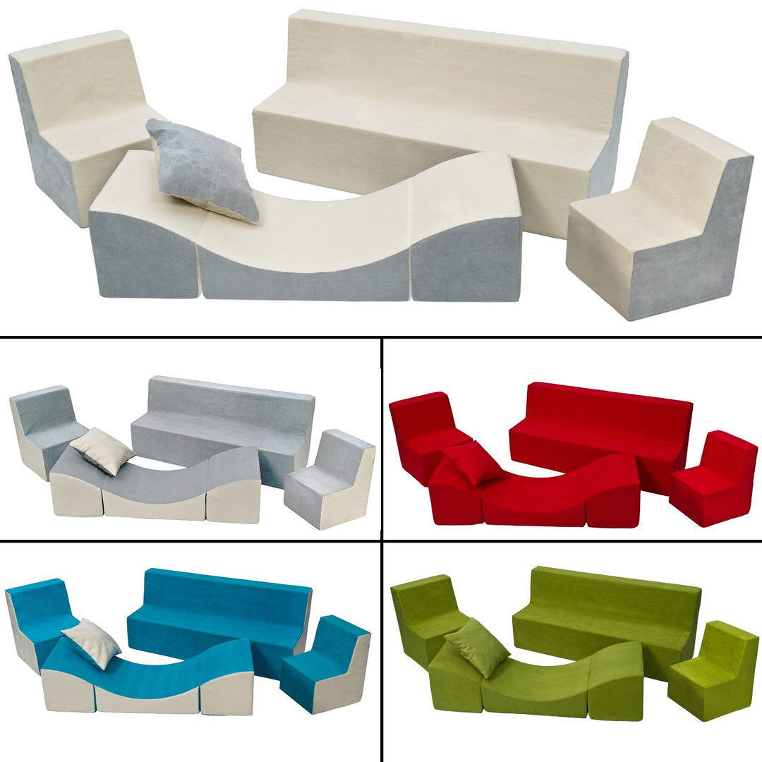 Soft Foam Furniture 4 psc set: 2x Chair+Sofa+Coach