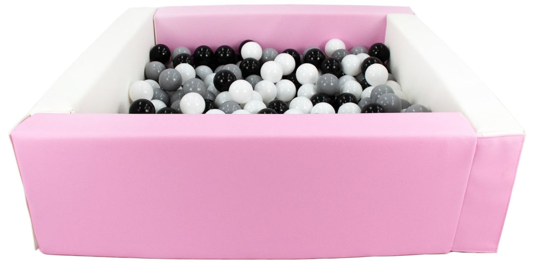 Square eco-leather ball pit with 300 balls, 5 elements