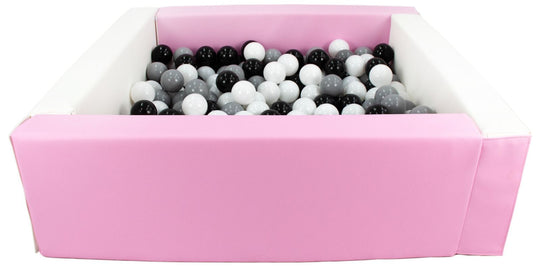Square eco-leather ball pit with 300 balls, 5 elements