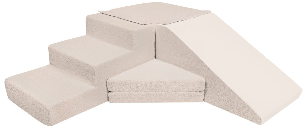 Bouclé slide set of 4 large foam blocks