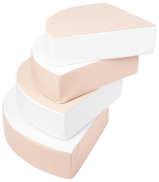 Wheel set of 4 large foam blocks