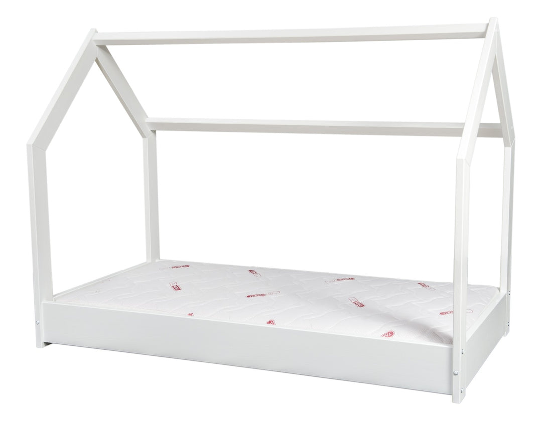 Wooden house bed 160x80cm + STANDARD mattress