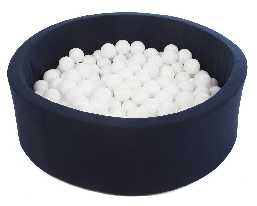 Soft Jersey ball pit with 200 balls, navy