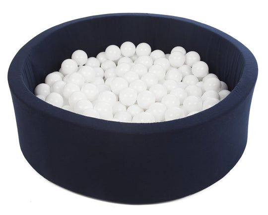 Soft Jersey ball pit with 200 balls, navy