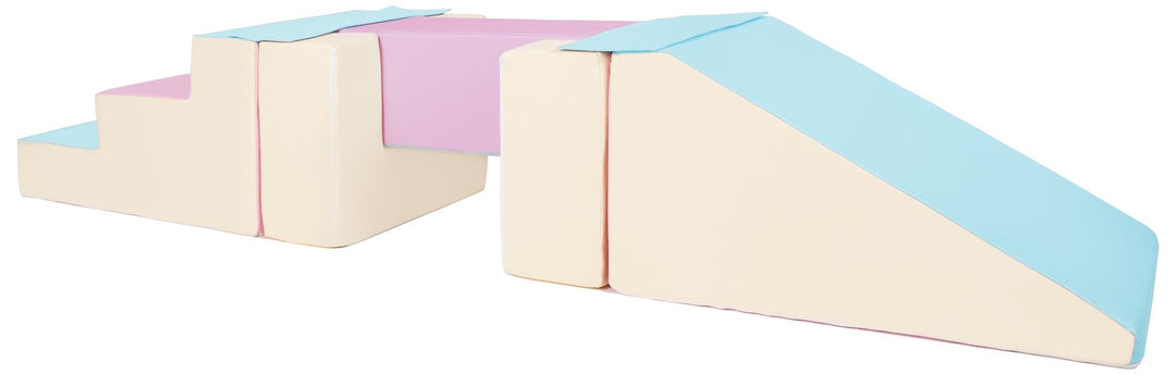 Footbridge + slide set of 5 large foam blocks
