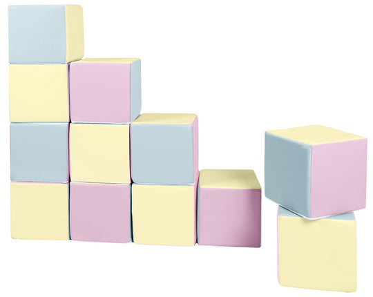 Soft Play Cubes, 12 building blocks for kids