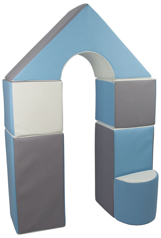 Mini castle set of 6 large foam blocks