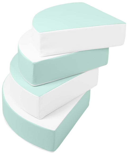 Wheel set of 4 large foam blocks