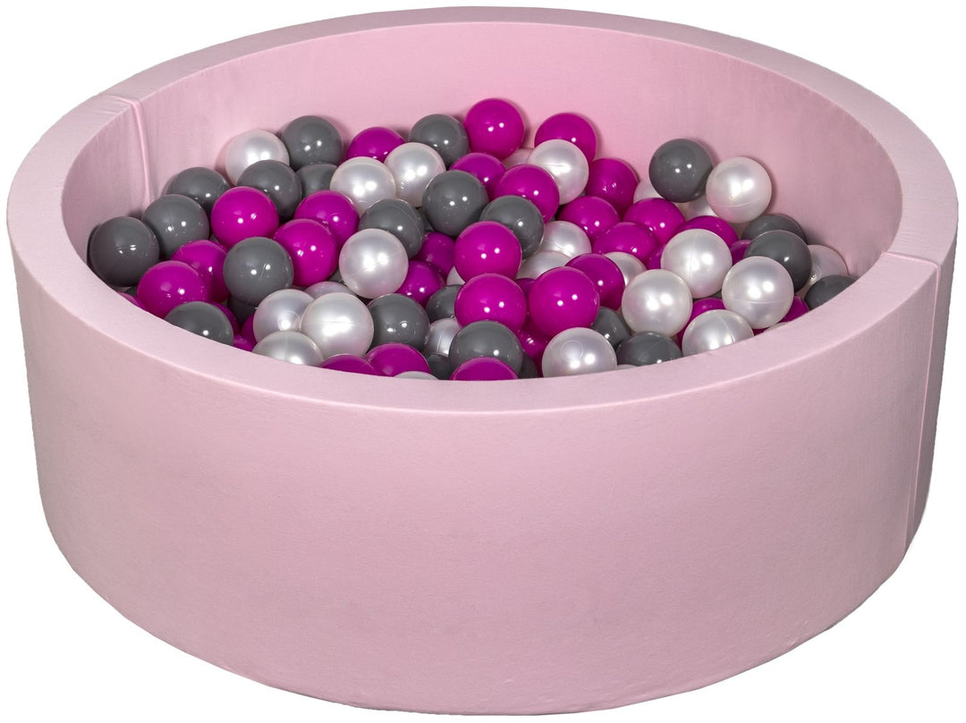 Soft Jersey ball pit with 300 balls, pink