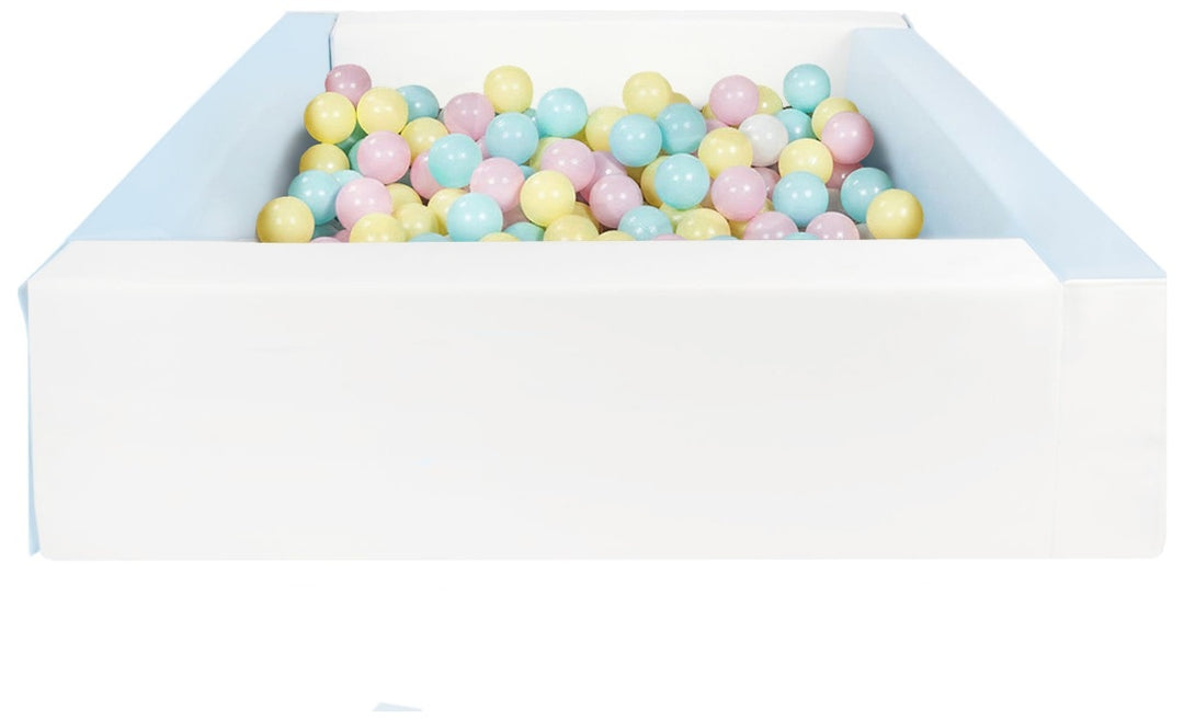 Square eco-leather ball pit with 200 balls, 5 elements
