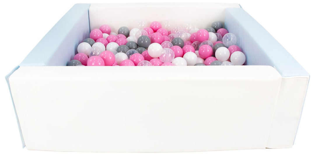 Square eco-leather ball pit with 300 balls, 5 elements