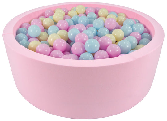 Soft Jersey ball pit with 450 balls, pink