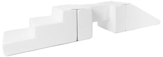 Footbridge + slide set of 5 large foam blocks