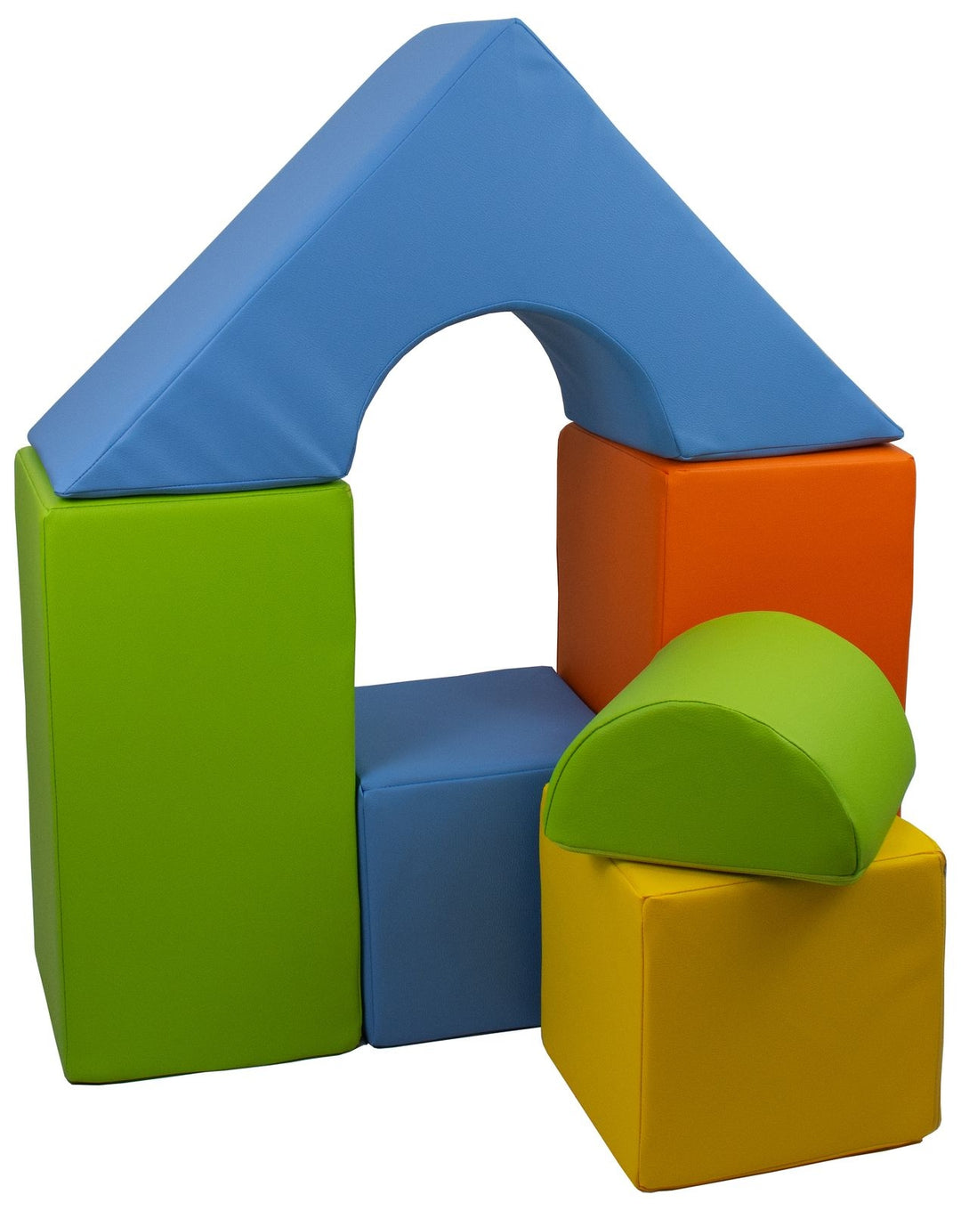 Mini castle set of 6 large foam blocks