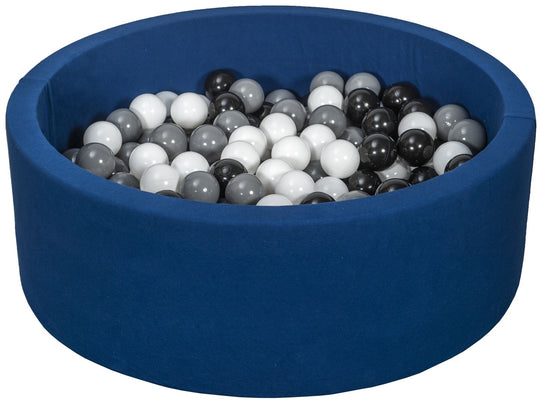 Soft Jersey ball pit with 200 balls, navy