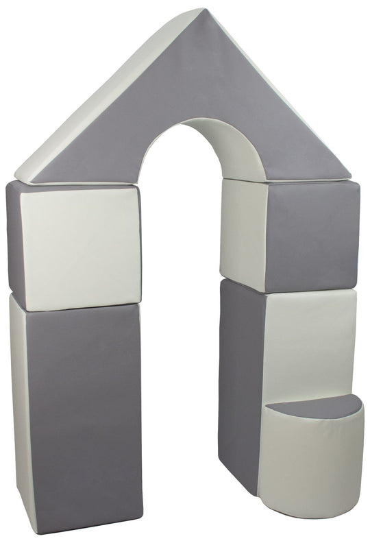 Mini castle set of 6 large foam blocks