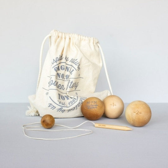 Houten jeu de boules spel