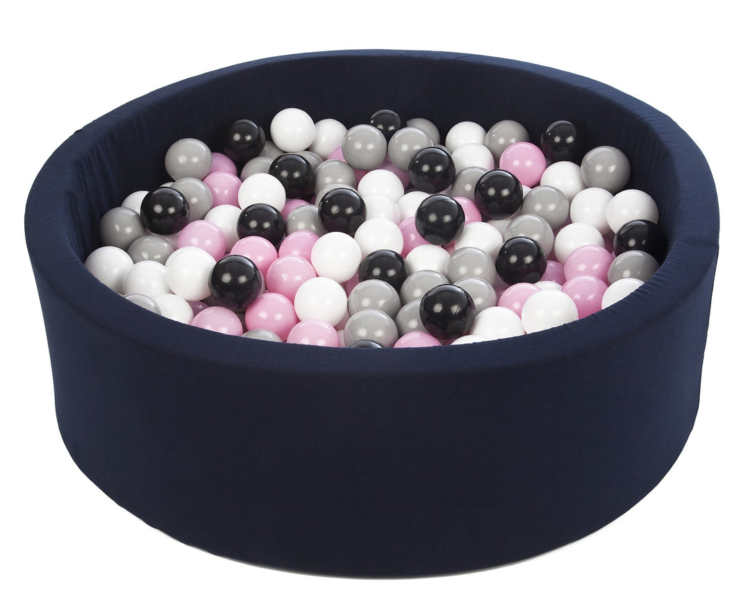 Soft Jersey ball pit with 300 balls, navy