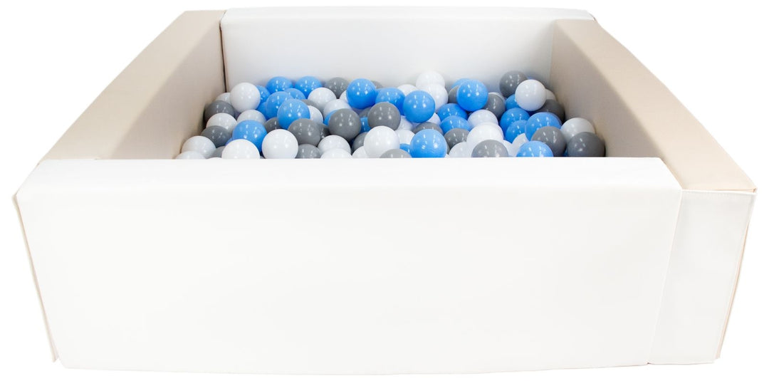Square eco-leather ball pit with 200 balls, 5 elements