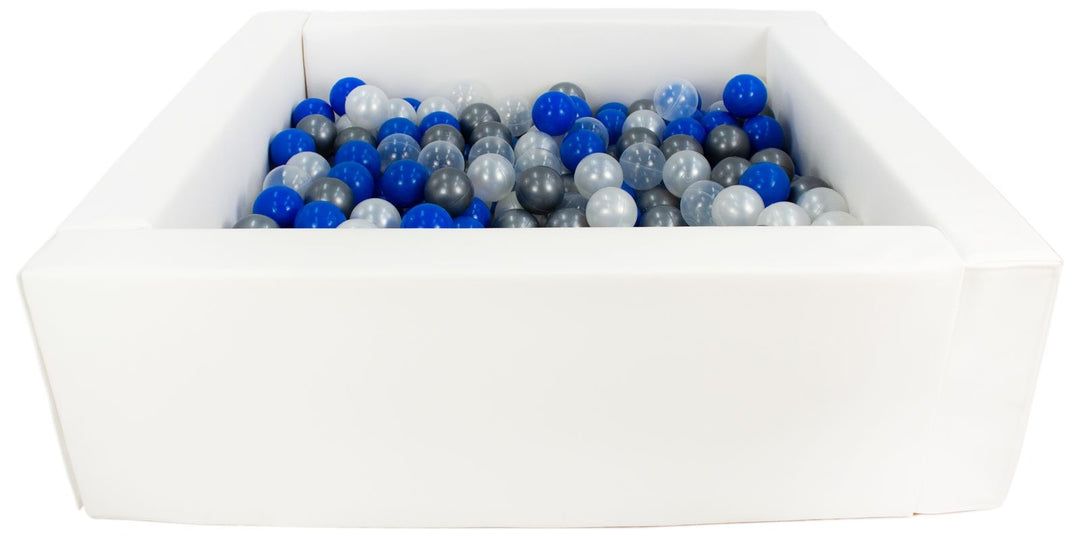 Square eco-leather ball pit with 300 balls, 5 elements